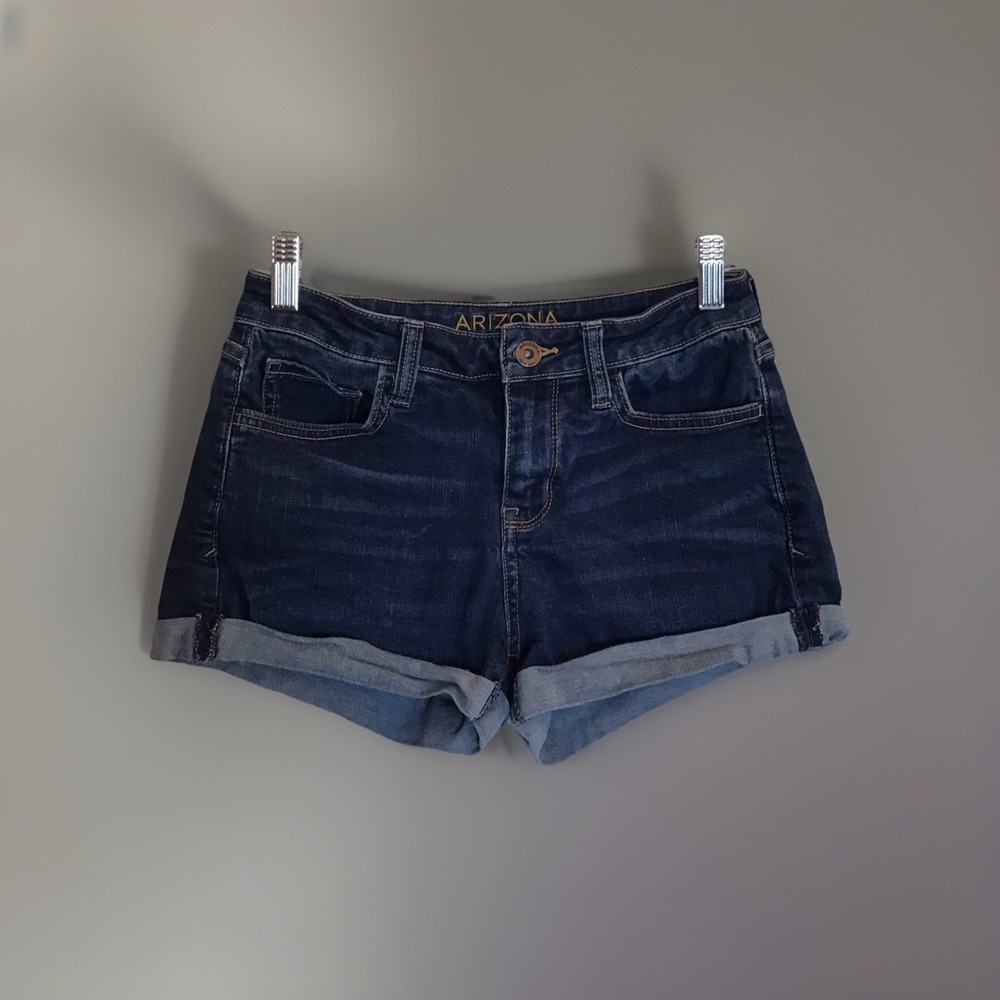 Arizona Jean Co Blue Low Rise Denim Shorts Size 1